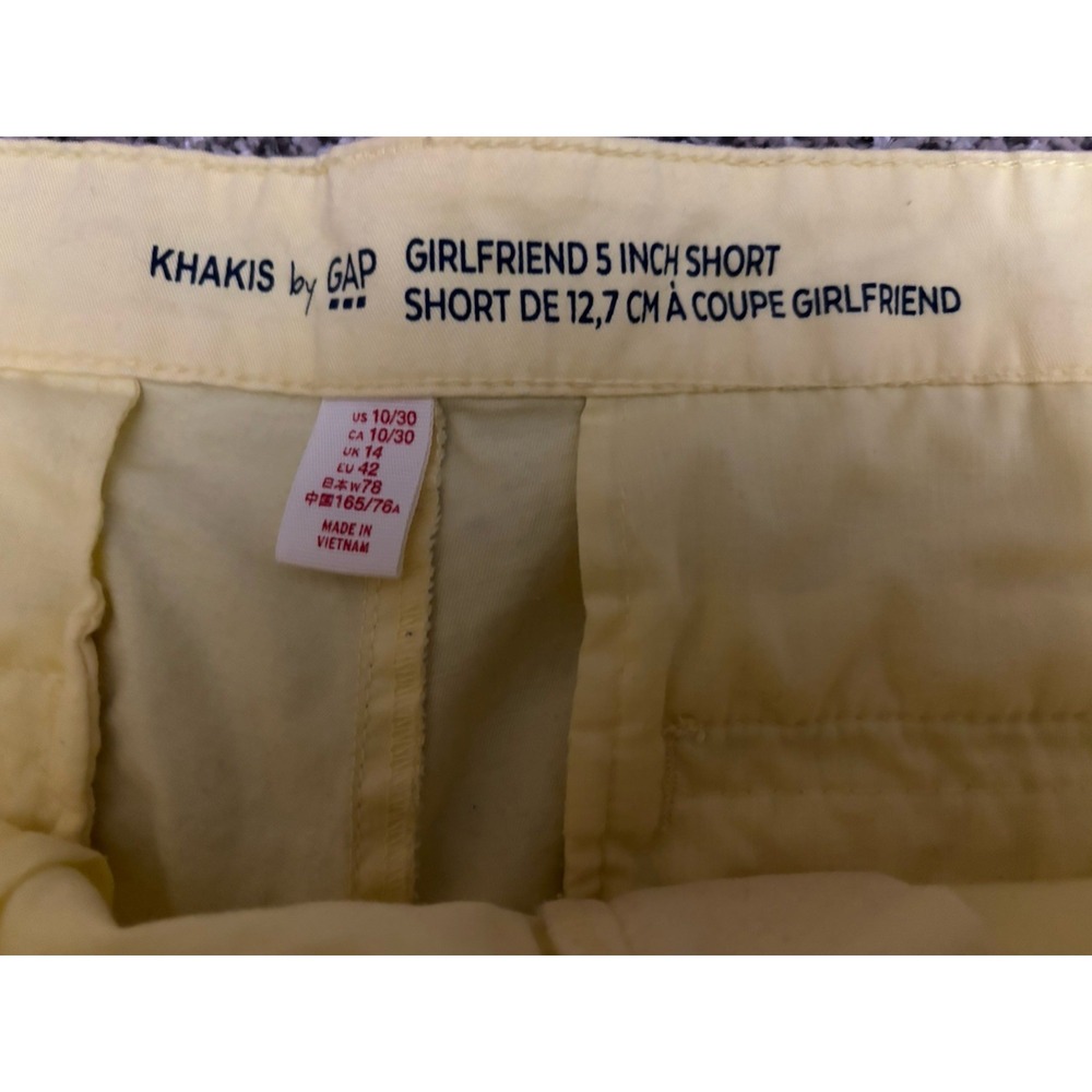 Khakis By Gap Girlfriend 5" Short Shorts Size 10/30 (A492) - Picture 3 of 3